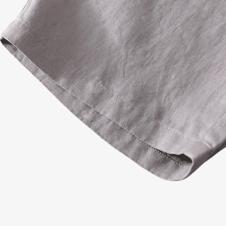 Bermuda de Linho Masculina Cinza Soffisticata