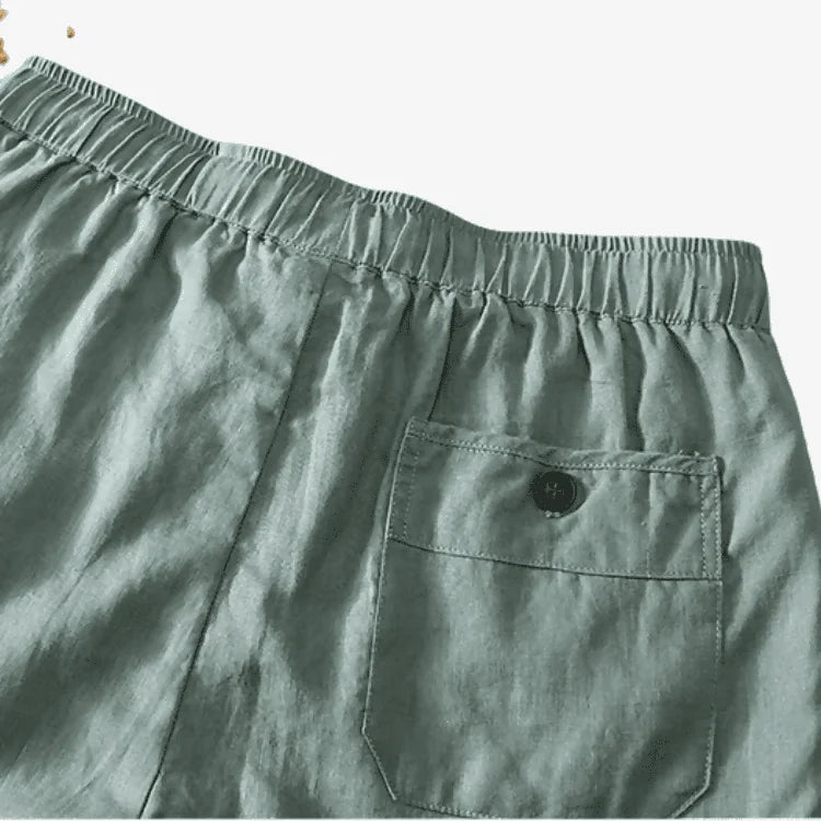 Bermuda de Linho Masculina Verde
