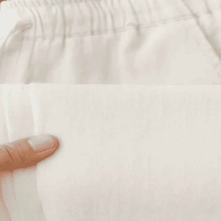 Calça de Linho Masculina Branca Soffisticata