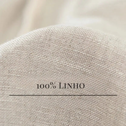 Bermuda de Linho Masculina Bege Soffisticata composição 100% linho