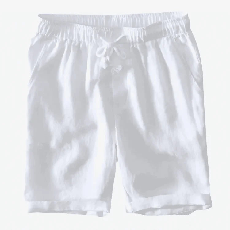 Bermuda de Linho Masculina Branca Soffisticata