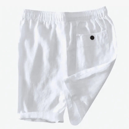 Bermuda de Linho Masculina Branca Soffisticata