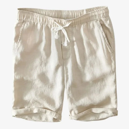Bermuda de Linho Masculina Cáqui