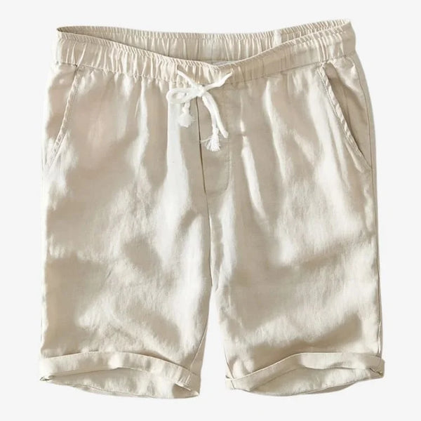 Bermuda de Linho Masculina Cáqui Soffisticata