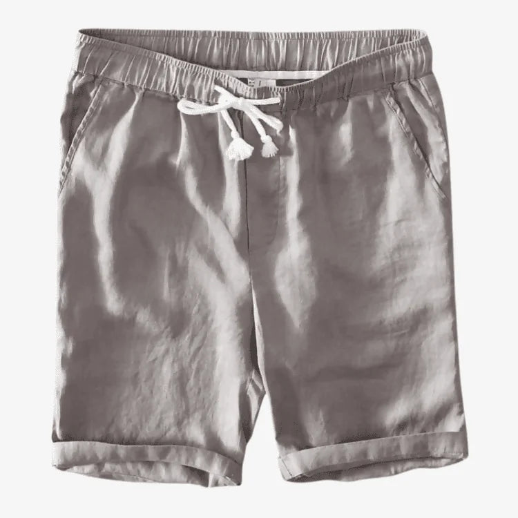 Bermuda de Linho Masculina Cinza Soffisticata