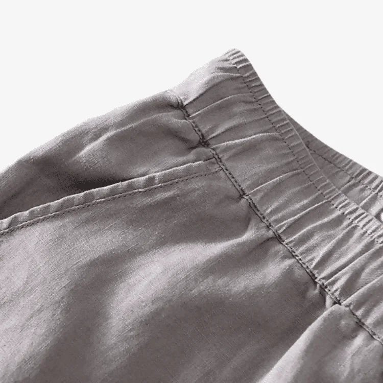 Bermuda de Linho Masculina Cinza Soffisticata