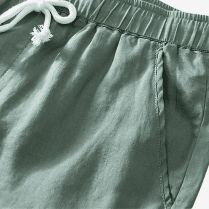 Bermuda de Linho Masculina Verde Soffisticata