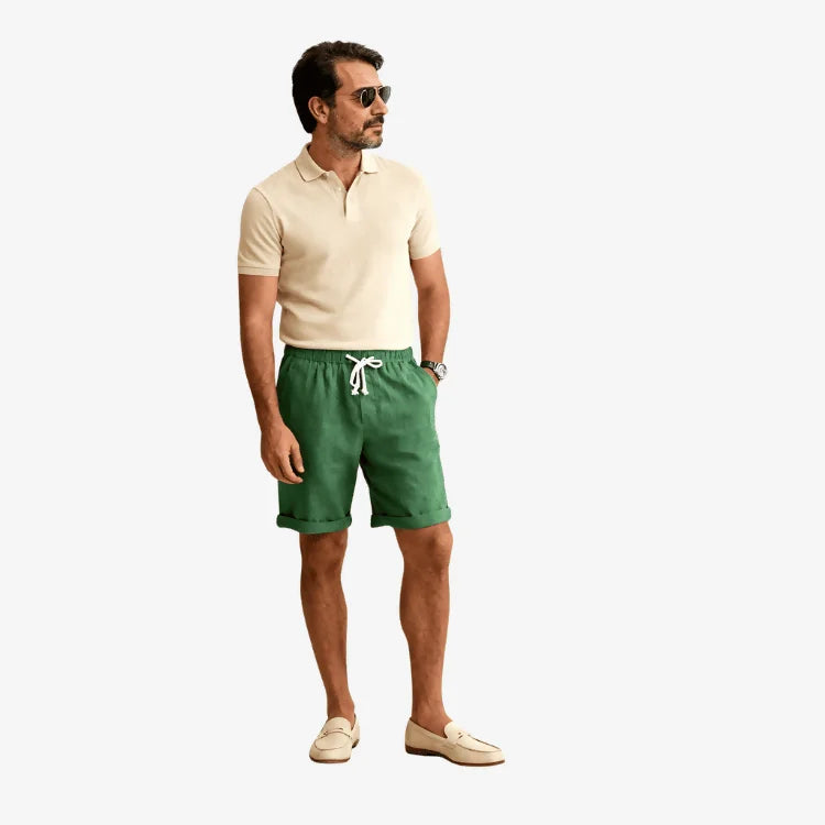 Bermuda de Linho Masculina Verde