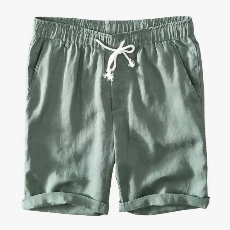 Bermuda de Linho Masculina Verde Soffisticata
