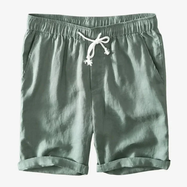 Bermuda de Linho Masculina Verde Soffisticata