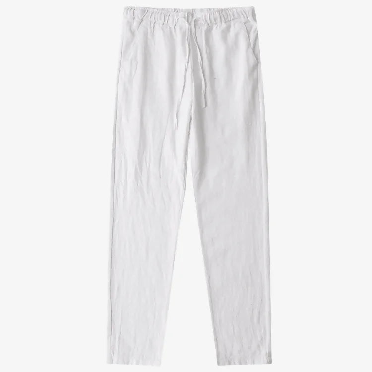 Calça de Linho Masculina Branca Soffisticata