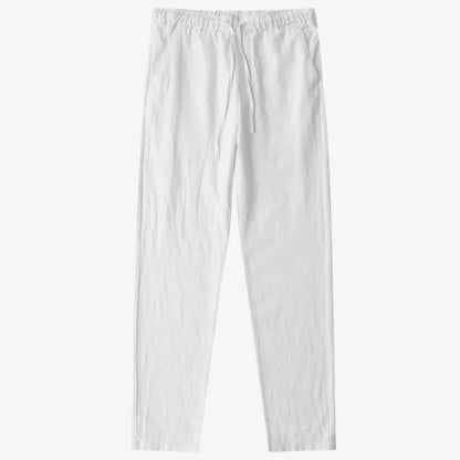 Calça de Linho Masculina Branca Soffisticata