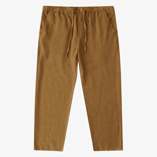 Calça de Linho Masculina Café Soffisticata
