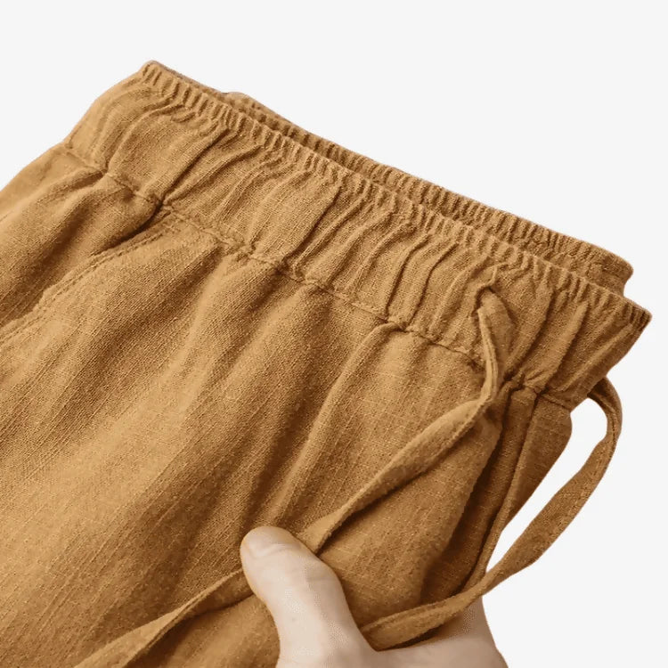 Calça de Linho Masculina Café Soffisticata