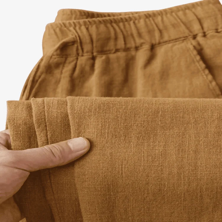 Calça de Linho Masculina Café Soffisticata