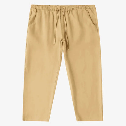 Calça de Linho Masculina Cáqui Soffisticata
