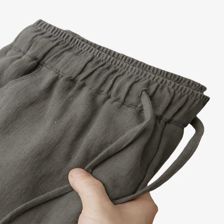 Calça de linho Masculina Cinza 1