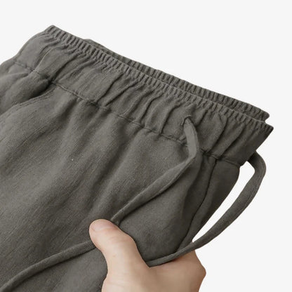 Calça de linho Masculina Cinza 1
