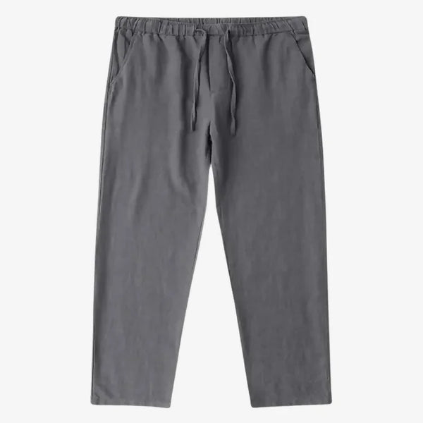 Calça de Linho Masculina Cinza Escuro Soffisticata