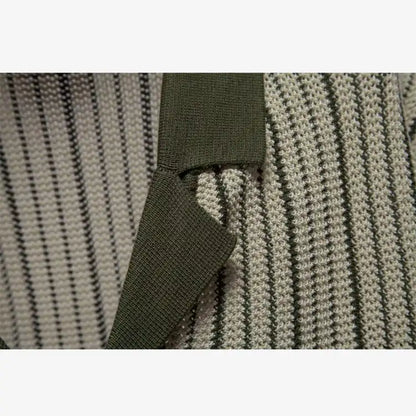 Camisa Polo Masculina Listrada em Malha Cinza Soffisticata