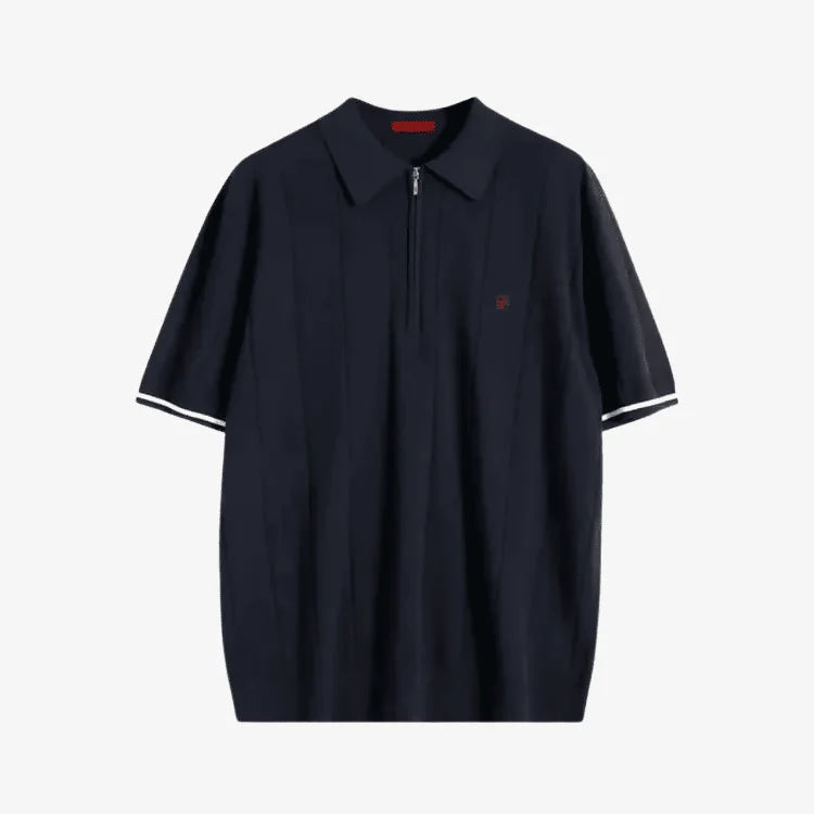 Camiseta Polo Masculina Azul Marinho Soffisticata