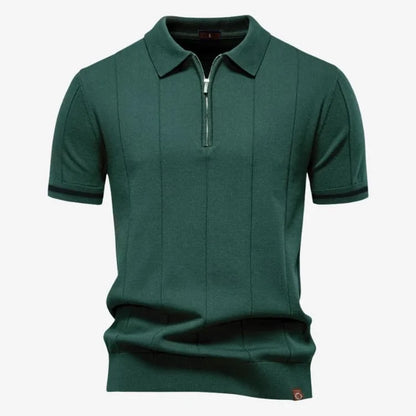 Camiseta Polo Masculina de Malha Verde