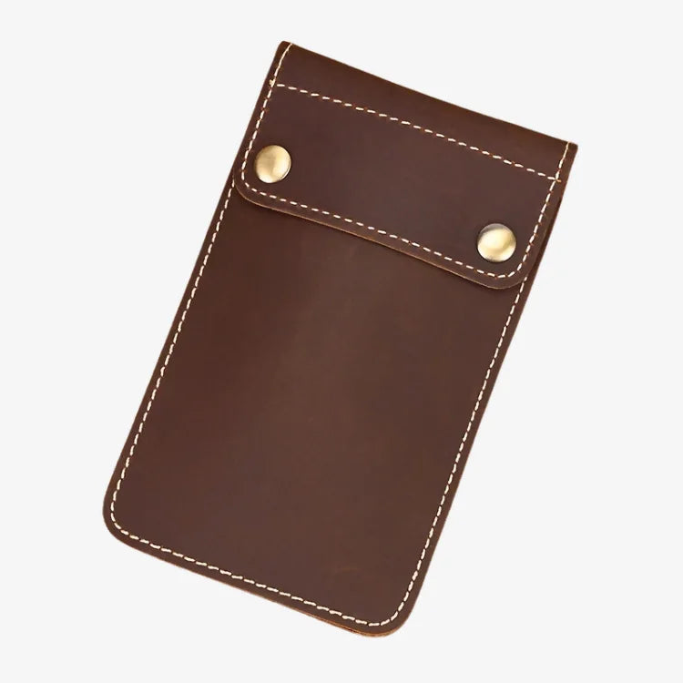 Estojo Porta Relógio de Couro Marrom Claro 1 Slot