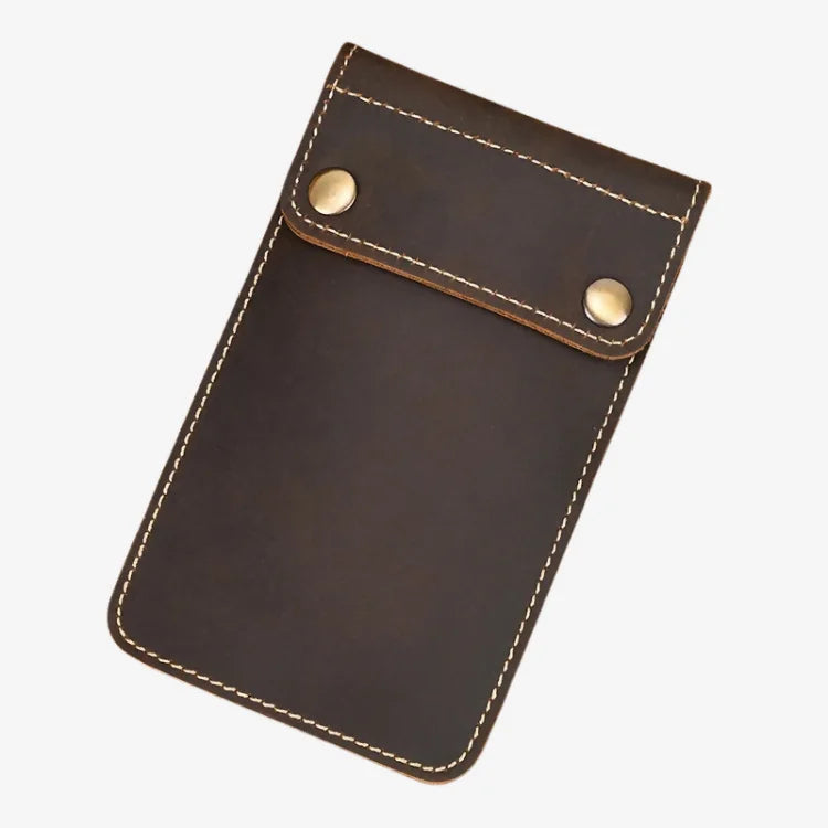 Estojo Porta Relógio de Couro Marrom Escuro 1 Slot