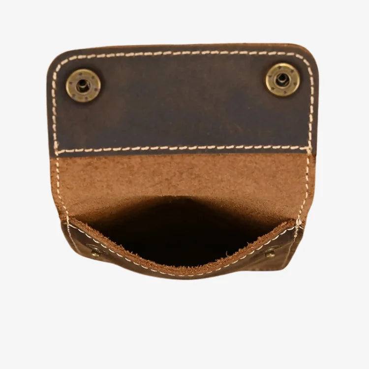 Estojo Porta Relógio de Couro Marrom Escuro 1 Slot