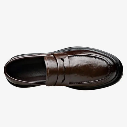 Sapato Loafer Masculino de Couro Marrom | Soffisticata Penny Vintage