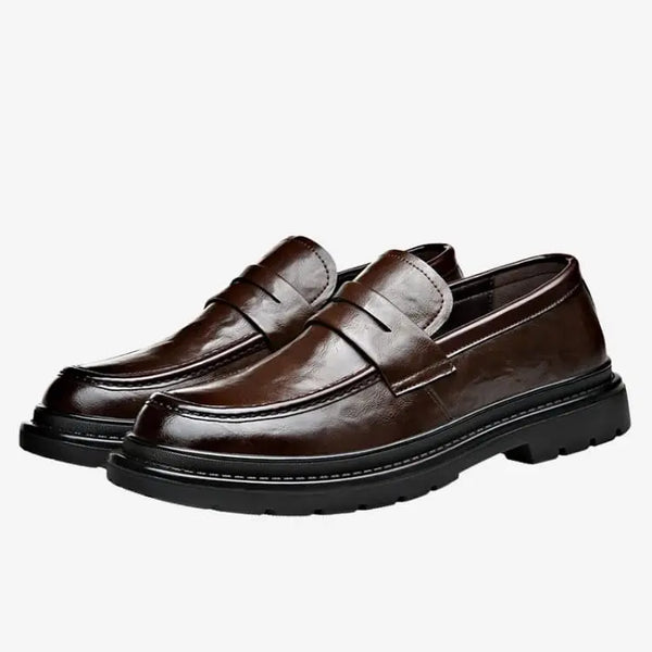 Sapato Loafer Masculino Marrom Soffisticata Penny Vintage