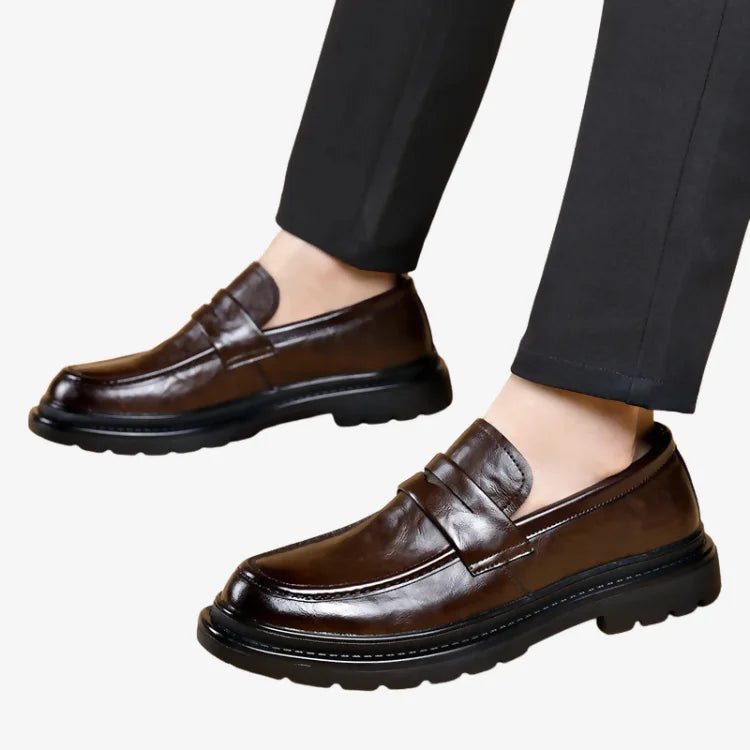 Sapato Loafer Masculino Marrom Soffisticata Penny Vintage