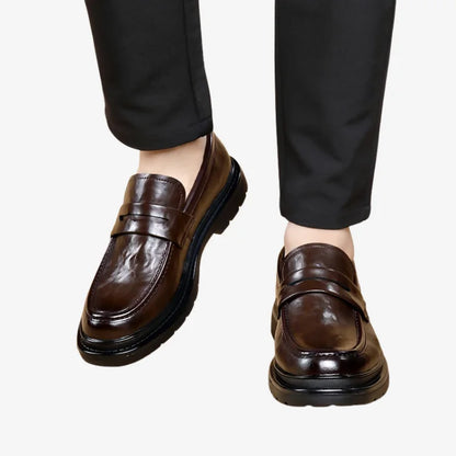 Sapato Loafer Masculino Marrom Soffisticata Penny Vintage