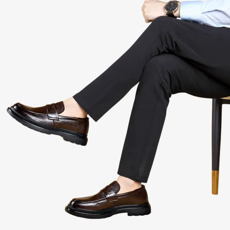 Sapato Loafer Masculino Marrom Soffisticata Penny Vintage