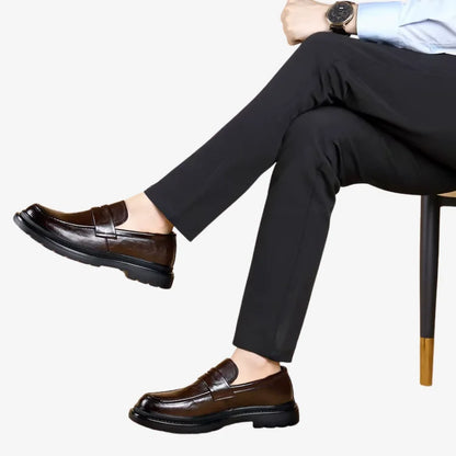 Sapato Loafer Masculino Marrom Soffisticata Penny Vintage