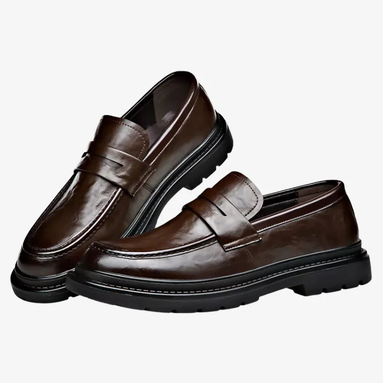 Sapato Loafer Masculino Marrom Soffisticata Penny Vintage