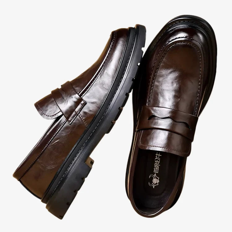 Sapato Loafer Masculino Marrom Soffisticata Penny Vintage