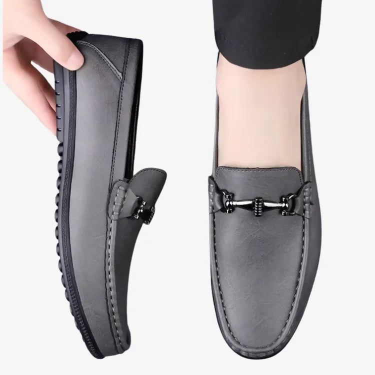 Sapato Mocassim Masculino Soffisticata Lerici Cinza