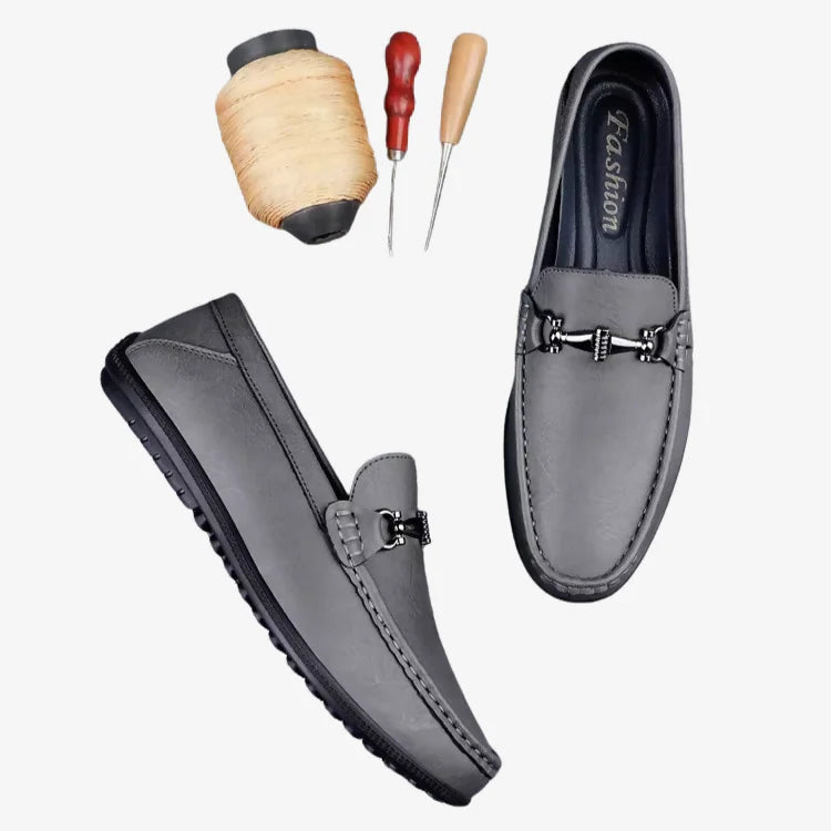 Sapato Mocassim Masculino Soffisticata Lerici Cinza