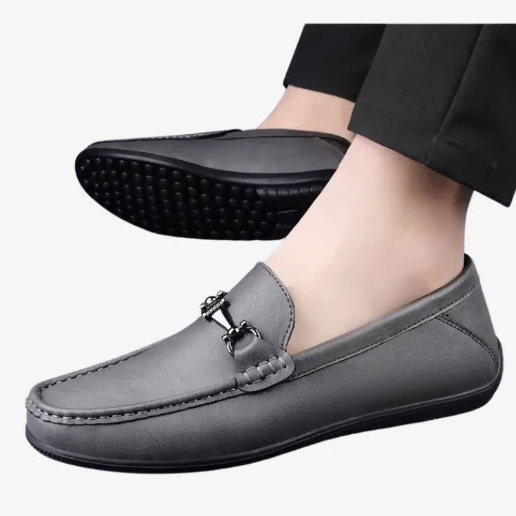 Sapato Mocassim Masculino Soffisticata Lerici Cinza