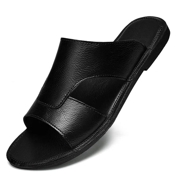 Sandália de Couro Soffisticata Taviani Preto.
