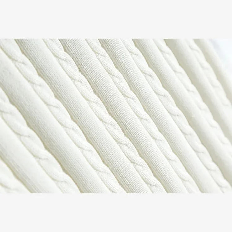 Suéter Masculino Sem Manga Branco Soffisticata detalhes do tecido 