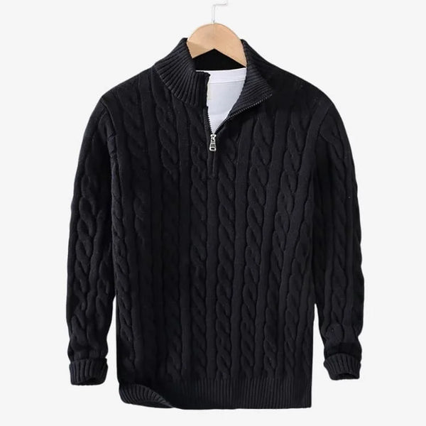 Suéter Masculino de Lã Preto Soffisticata