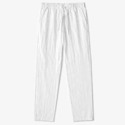 Calça de Linho Masculina Branca Soffisticata