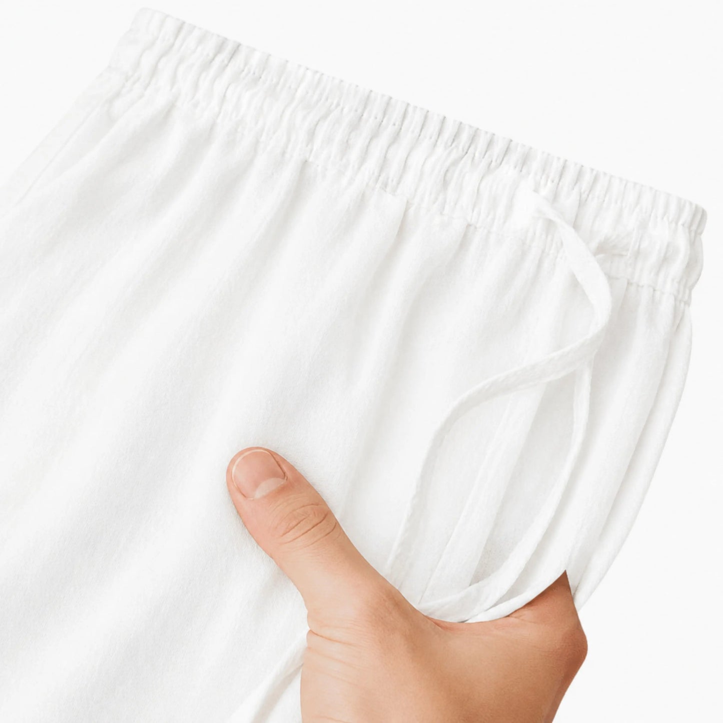 Calça de Linho Masculina Branca Soffisticata