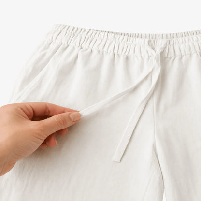 Calça de Linho Masculina Branca Soffisticata