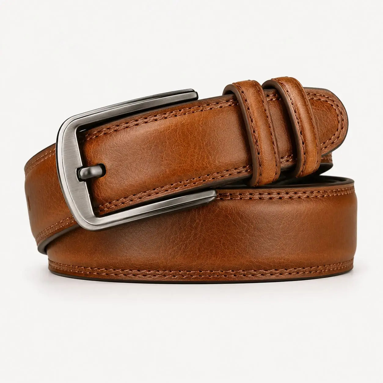 Cinto Masculino de Couro Marrom Amarelado | Soffisticata Belluno