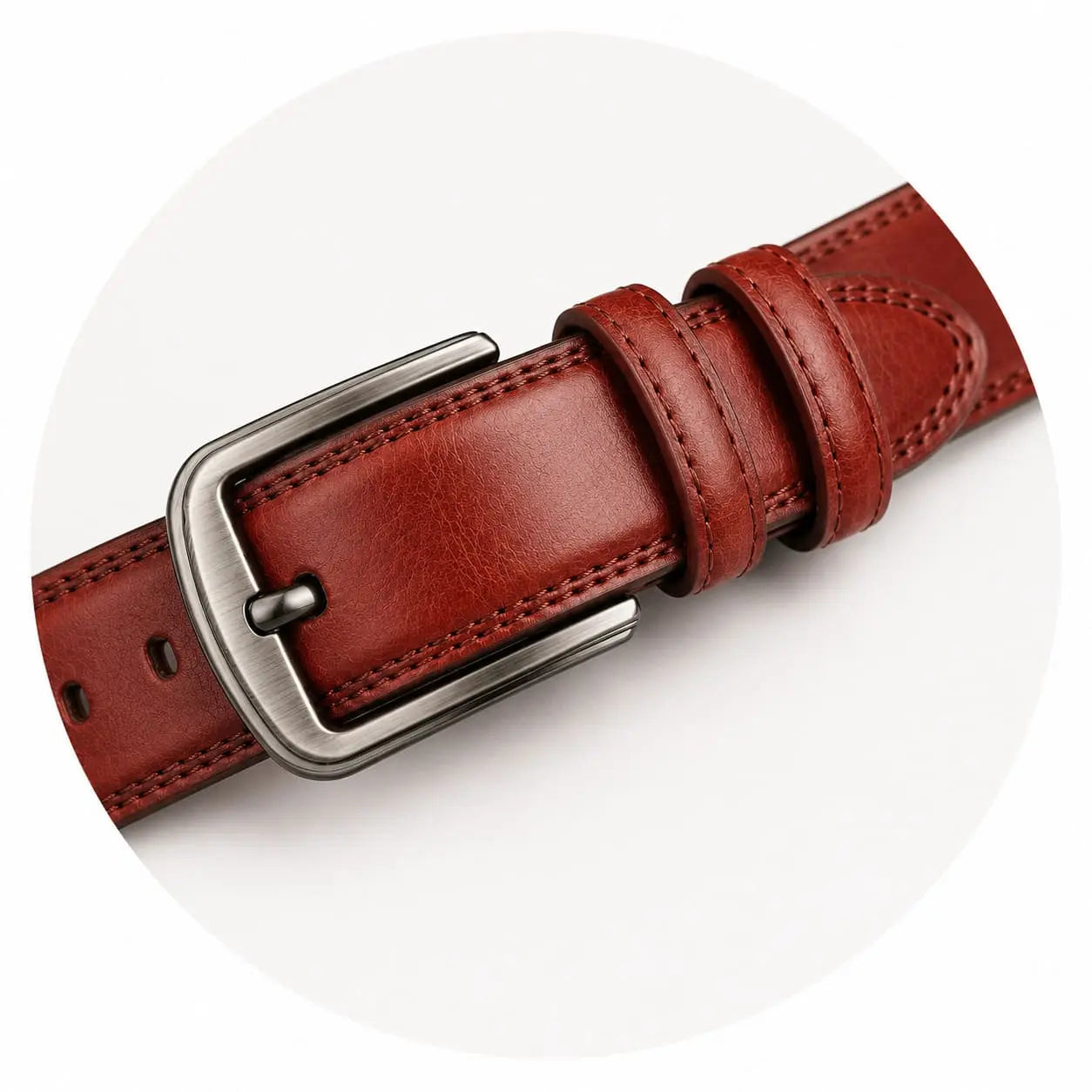 Cinto Masculino de Couro Avermelhado | Soffisticata Belluno