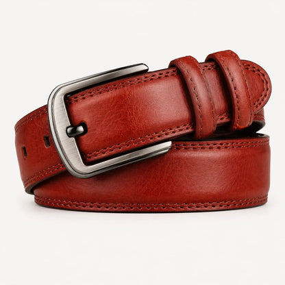 Cinto Masculino de Couro Avermelhado | Soffisticata Belluno
