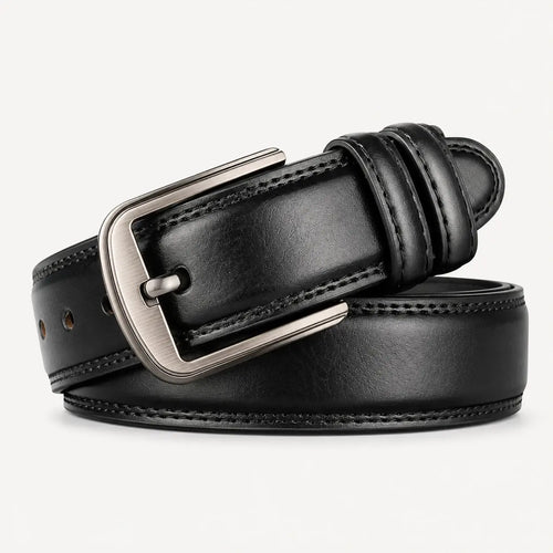 Cinto de Couro Masculino Preto | Soffisticata Belluno